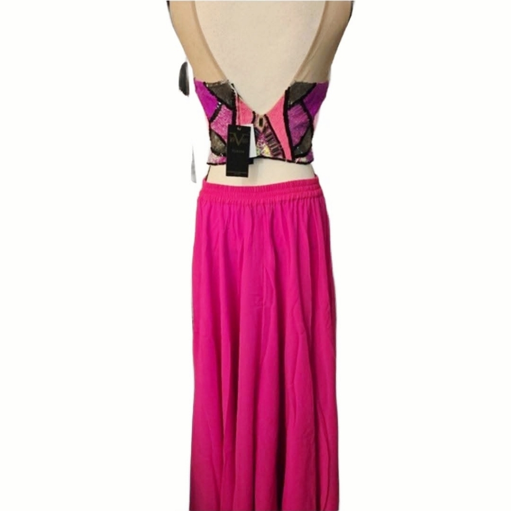 Versace 19.69 Abbigliamento Italia Sequin Gown Set - Picture 6 of 9